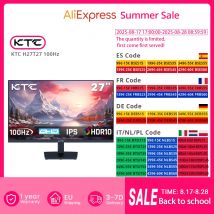 Monitor para juegos KTC H27T27, pantalla IPS de 27" 2560x1440, velocidad de actualización de 100 Hz, tiempo de respuesta HDR10 de 1 ms, luz azul baja y sin parpadeo