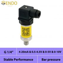 4 20 mA Drucktransmittersensor 0–20 mA 0–5 V 0–10 V 0,5–4,5 V 1 MPa 400 bar Messgerät G1/4 Zoll Gewinde Wasser Öl IP65 AISI 316L Membran