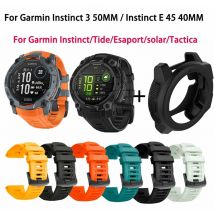 Silikonarmband + Hülle für Garmin Instinct 2/Instinct 3 E 45 mm Smartwatch-Band Ersatzarmband Armband Sportzubehör