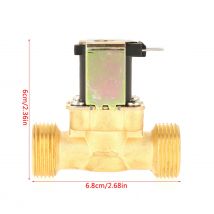 1pc DC12V G3/4 elettrovalvola elettrica in ottone chiusa normale per acqua