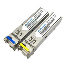 Gigabit SFP BiDi LC Transceiver Module 3/10/20/40/80/100km 1000Base-BX WDM SFP Optical Module for Mikrotik/TP-Link/Zyxel Switch