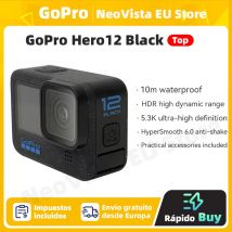 【Magazyn UE】Kamera sportowa GoPro HERO12 Black / HERO13 Black HyperSmooth6.0, wideo 5.3K60fps, 27MP, Go Pro12, kamera sportowa do mocowania na kasku