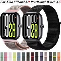 Cinturino ad anello in nylon per Redmi Watch 4-5-6 Bracciale intrecciato originale Xiaomi Miband 8 Pro Cinturino in tessuto per Miband 9 Pro Correa