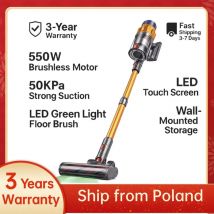 MPQU 50kPa Aspirapolvere portatile wireless ad alta potenza Batteria rimovibile 3 modalità di alimentazione Touchscreen 550W Aspirapolvere per la casa