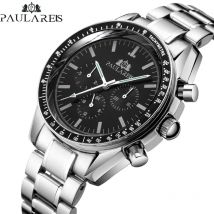 PAULAREIS P Marke Luxus Männer Mechanische Uhren Kalender Business Uhr Herren Sport Wasserdichte Edelstahl Automatische Uhren