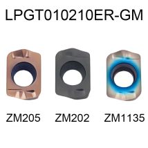 10PCS LPGT010210 Drehen einfügen LPGT010210ER-GM CNC hartmetall doppelseitige schnelle vorschub schneiden einfügen schneiden werkzeug LNMU 010210