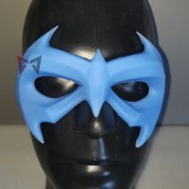 Nuovo lavoro fatto a mano Nightwing Cosplay Prop Maschera benda sull'occhio Colore blu per la festa di Halloween Natale