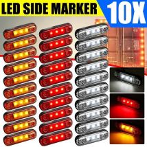 4x/6x/10x 12V 24V LED Auto Lato Esterno Indicatore di Avvertimento Luce Ovale Segnale di Liquidazione Rimorchio Camion Lampada Camion Camion Caravan Bus
