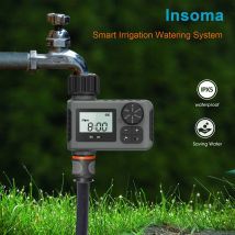 Insoma sistema di irrigazione intelligente per irrigazione Timer automatico per irrigazione Timer per irrigazione attrezzatura per programmatore da giardino Display LCD IPX5