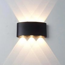 Kinkiety ścienne LED Nowoczesna wewnętrzna lampa zewnętrzna, białe oświetlenie ścienne w górę w dół