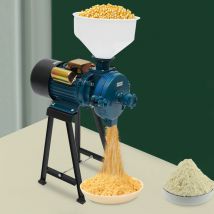 Getreidemühle, 2200 W, 220 V, elektrische Futter-/Reismehl-Maismühle, Trockengetreide-Mühle, Maschine + Trichter