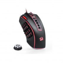 Mouse da gioco Redragon M990 MMO, Mouse da gioco RGB cablato ad alta precisione da 32000 DPI con 23 pulsanti programmabili, 16 tasti Macro laterali