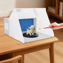 3 m3/min aerografo cabina Mini sistema di aspirazione cabina di verniciatura scatola di vernice aerografo sistema di estrazione della nebbia di vernice illuminazione filtro di aspirazione