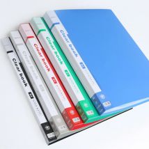 B4 Plastic Budget Binder File Folders Documents Booklet Leaflet 40/60 Pages Office Student Supplies Desk Organizer