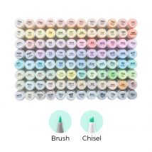 Ohuhu Honolulu 96 Pastel Colors Marker Pen Set Alcohol Art Markers Refillable Dual Tips Sketching Drawing Manga School Supplies