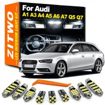 Kompletny zestaw samochodowych żarówek LED do Audi A1 8X A3 8L 8P 8V A4 B5 B6 B7 B8 A5 A6 C5 C6 C7 A7 Q5 8R Q7 4L Akcesoria