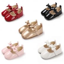 Meckior Neue Mode Prinzessin Baby Mädchen Schuhe 5-farbige Schleife Party Ballett Kleinkind Schuhe PU Leder Rutschfeste Kleinkind Schuhe