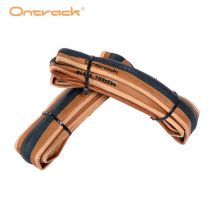 Ontrack Kevlar Folded Tire Road 700X25C 28C Blade 60Tpi Skin Wall Schwarz / BROWNWALL