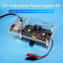 Módulo de fuente de alimentación ajustable regulado por CC LM317, kit de soldadura electrónica DIY de 110V y 220V, entrenamiento de soldadura multifunción
