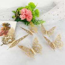 12 teile/los neue 3d Schmetterling Wanda uf kleber Dekoration für Schlafzimmer wll Kunst Wohnkultur Wohnzimmer für Party Wandt attoos diy
