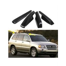4Pcs Replacement For Toyota Highlander XU20 2001-2003 2004 2005 2006 2007 Black Car Styling Roof Rack Cover Bar Rail End Shell