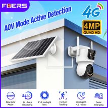 FUERS 4G Kamera WIFI AOV Dual Objektiv 4MP Solar Kamera Outdoor WiFi IcSee Asien Pacific Kamera Video Aufnahme Auto Tracking