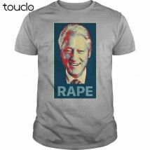 Bill Clinton Is A Rapist T-Shirt Herren T-Shirt Kleidung Tee'S Deep Heather Color T-Shirts für Damen