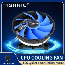TISHRIC Cooling CPU Cooler Fan PWM 3 Pin Computer Case Fan Intel For Intel LGA 1150 1151 1155 1156 775 1200 AMD AM3 AM4 Radiator