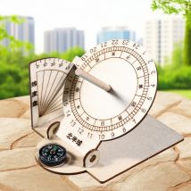 Sundial Model Solar Clock Scientific Model Sundial Desktop Decoration Geography And Time Children's Puzzle Teaching Tool