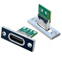 1-10 stücke Typ-C 2/3/6Pin Wasserdichte Streifen Linie Von Solder Joint Buchse Jack Lade port USB Buchse Stecker