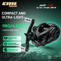 CEMREO 118g Ultraleichte Baitcasting-Angelrolle Carbon Body 4kg Magnetisches Bremssystem Casting Reel Modell VENOM