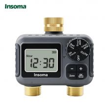 Dual Outlets Smart Irrigation Bewässerungssystem Automatischer Wassertimer Sprinkler Wasserhahn Schlauch Programmierer für Garten im Freien