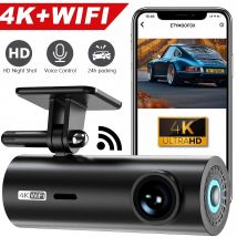 Dashcam per auto Scatola nera Videoregistratori di guida 4K WiFi Mini telecamera frontale Dash Cam 24 ore Monitor di parcheggio Telecamera di registrazione per auto