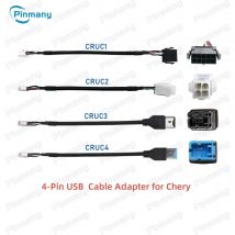 Pinmany Autoradio Cavo USB Connettore Adattatore per cablaggio dati audio USB 2.0 a 4 pin per Chery Arrizo Tiggo E5 E3 A3 Fulwin