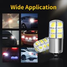 2/10 Stück 1156 BA15S P21W 1157 BAY15D P21/5W S25 G18 LED-Bremslichtlampen der Güteklasse A, 5050 Chips, Rückwärts-Park-Blinker