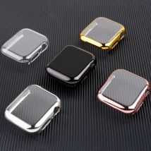 Abdeckung Gehäuse für Apple Uhren armband 45mm 41mm 44mm 40mm 42mm 38mm iwatch 6 se 5 4 3 Silikon Displays chutz folie Stoßstange Apple Watch 7