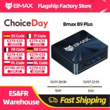 BMAX B9 Plus Mini PC Intel Core i5-1250P 12 core Max 4,4 GHz 24 GB LPDDR5 RAM 512 GB SSD WiFi 6 Bluetooth 5.2 USB Type-C
