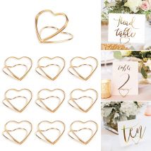 30/10 pezzi portacarte a forma di cuore tavolo da matrimonio numero nome segno decorazione festa di compleanno forniture supporti per foto di casa