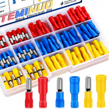 160/80/60 connettori bullet, terminale a crimpare elettrico a giunzione rapida in PVC completamente isolato per autoveicoli, barche, industriali