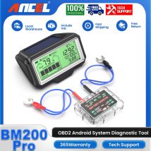 ANCEL BM200 PRO 12V LED Tester batteria Monitor Head-Up Display Tensione di ricarica Avvio Test Capacità batteria Strumento analizzatore auto