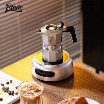 Bincoo Mini 3Valve 316 Stainless Steel Moka Pot for Home and Outdoor Camping Pressure Boosting High Density Filter CompactDesign