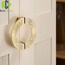 BCD Messing Küchenschrank Türgriffe Kleiderschrank Schrank Gold Tür American Light Luxus Schublade Einlochgriffe für Möbel