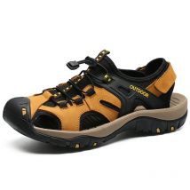 Outdoor Sommer Männer Sandalen Anti-slip Atmungs Strand Einfarbig Waten Schuhe Männer Dicke Sohle Low-top Casual Schuhe männer
