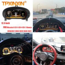 Digital LCD Dashboard Panel Virtual Instrument Cluster For Mazda 6 CX-4 CX-5 CX-7 Atenza 2016 2017-2021 GPS Center Speedometer