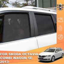 Für Skoda Octavia Combi Scout Mk3 2012-2019 Magnetischer Autosonnenschutz Frontscheibenvorhang Rückseite Babyfenster Sonnenschutz Visier