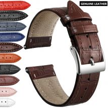 Rindsleder Echtleder Uhrenarmband 12/14/16/18/20/22/24 mm Uhr Dornschließe Band Weiches Handgelenk Armband Armband + Werkzeug
