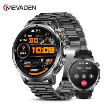 MEVADEN 1.85" Large Screen Outdoor Sports Smart Watch Bluetooth Call LED Flashlight 1000mAh Health Monitor Smartwatch MD60