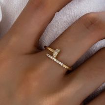 Europäische und amerikanische offene Nägel Kinder Nische High-End-Ring Persönlichkeit kalten Wind Ringe
