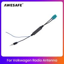 AWESAFE Antenna FM per Volkswagen Radio Dual connectors cavo adattatore per cavo Radio per VW Dual -heads Radio Wire