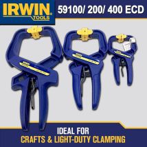 IRWIN Tools QUICK-GRIP Handi-Clamp High-Tech-Harzkonstruktion Schnellspanner Holzbearbeitungswerkzeuge Nr. 59100ECD | 59200ECD | 59400ECD